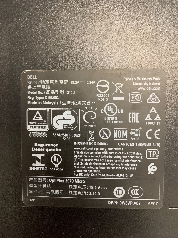 Photo 1 of Dell 3070 Optiplex Micro Desktop PC Mini Computer, Intel Core i5-9500T, 16GB DDR4 RAM, 512GB SSD, WiFi, BT, USB 3.0, Keyboard & Mouse, Windows 10 Pro (Renewed)