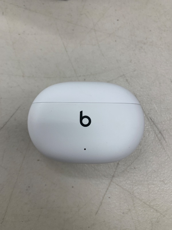 Photo 1 of Beats Studio Buds - True Wireless Noise Cancelling Earbuds - Compatible with Apple & Android, Built-in Microphone, IPX4 Rating, Sweat Resistant Earphones, Class 1 Bluetooth Headphones - White