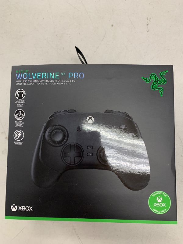Photo 1 of Razer Wolverine V3 Pro Wireless Gaming Controller: Licensed for Xbox Series X|S, Xbox One, Windows PC - 6 Remappable Buttons - Fast Triggers - Customizable Thumbsticks - Wired Tournament Mode - Black