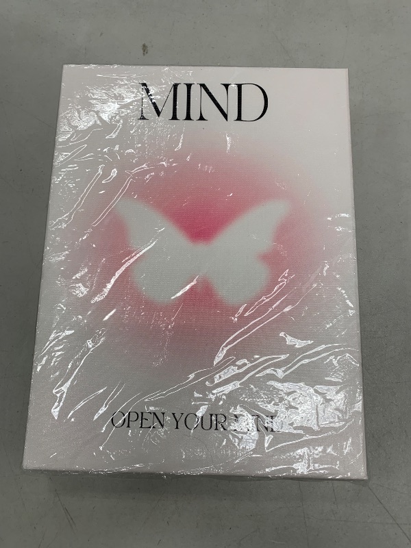 Photo 1 of Open Your Mind Wall Art Pink Orange Aura Poster Spiritual Wall Art Mindfulness Poster Therapy Office Art Wall Decoration Poster Family Bar Restaurant Garage Cafe Art Sign Gift 16x24inch(40x60cm)
