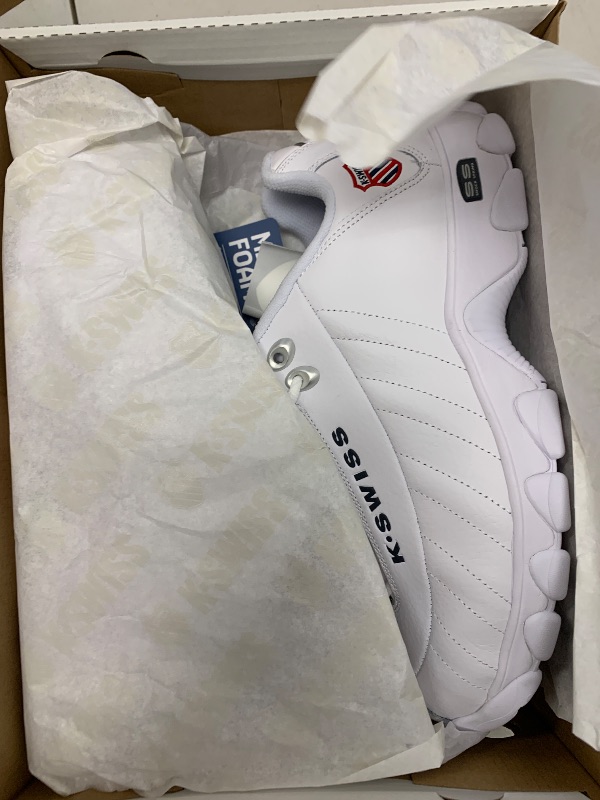 Photo 1 of K-Swiss Men's ST329 CMF Sneaker, White/Navy/Red, 10.5 M