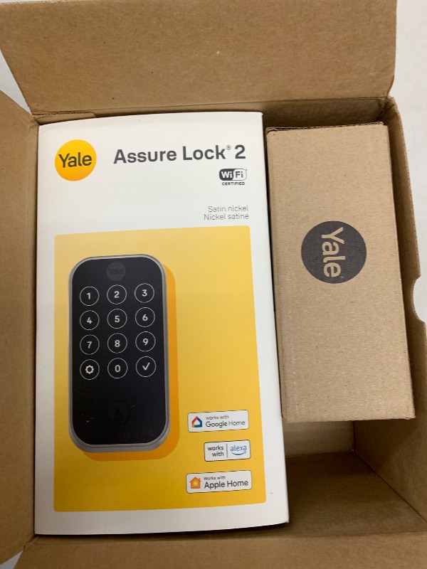 Photo 1 of Yale Assure Lock 2 Touchscreen with Wi-Fi and Norwood Lever in Satin Nickel
