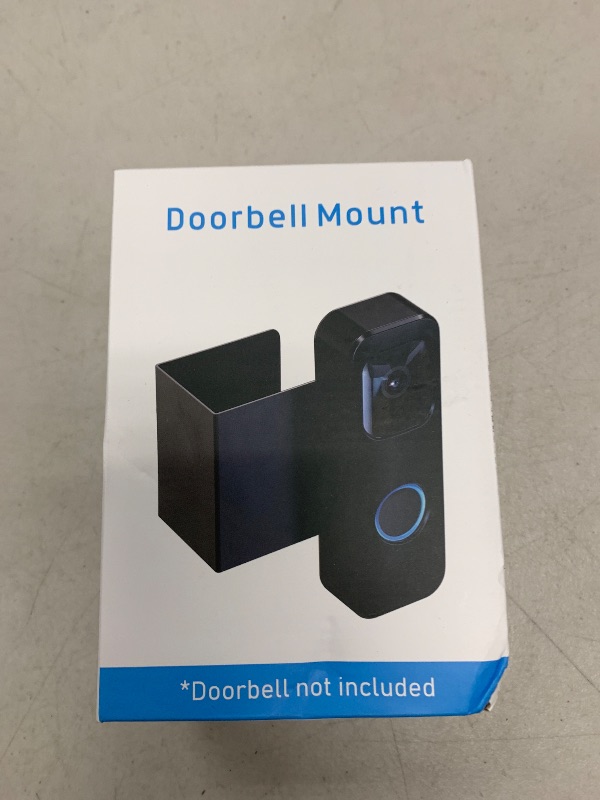 Photo 1 of Blink Doorbell Mount, Anti-Theft Blink Video Doorbell Door Mount Bracket No Drilling, Not Block Doorbell Motion Sensor, Easy to Install, Fit for Blink Doorbell Camera (Black)