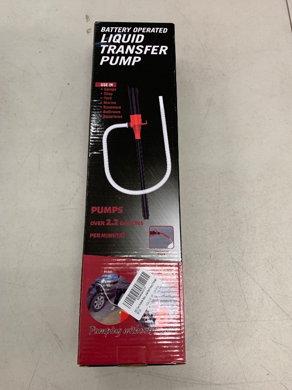 Photo 1 of Portable Battery Pump,Fuel Transfer Pump,Gasoline Siphon Pump For Gasoline,Diesel,Fuel, Water Transfer, Easy To Use Manual Fuel Pump (Orange)