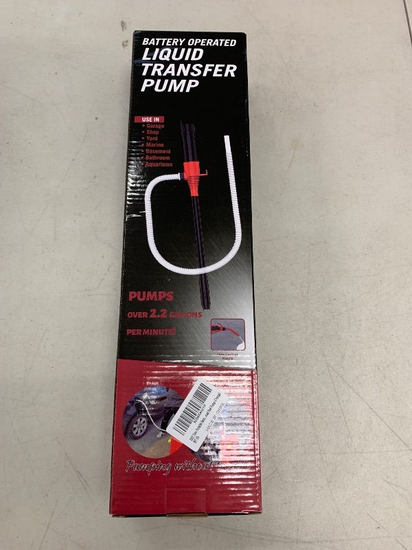 Photo 1 of Portable Battery Pump,Fuel Transfer Pump,Gasoline Siphon Pump For Gasoline,Diesel,Fuel, Water Transfer, Easy To Use Manual Fuel Pump (Orange)