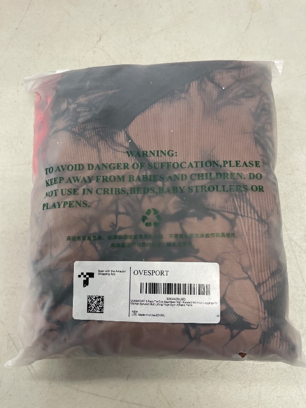 Photo 1 of OVESPORT 3 Pack Tie Dye Seamless High Waisted Workout Leggings for Women Scrunch Butt Lifting Yoga Gym Athletic Pants