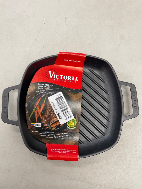 Photo 1 of Victoria Cast Iron Griddle 12IN Inch, Seasoned with 100% Kosher Certified Non-GMO Flaxseed Oil