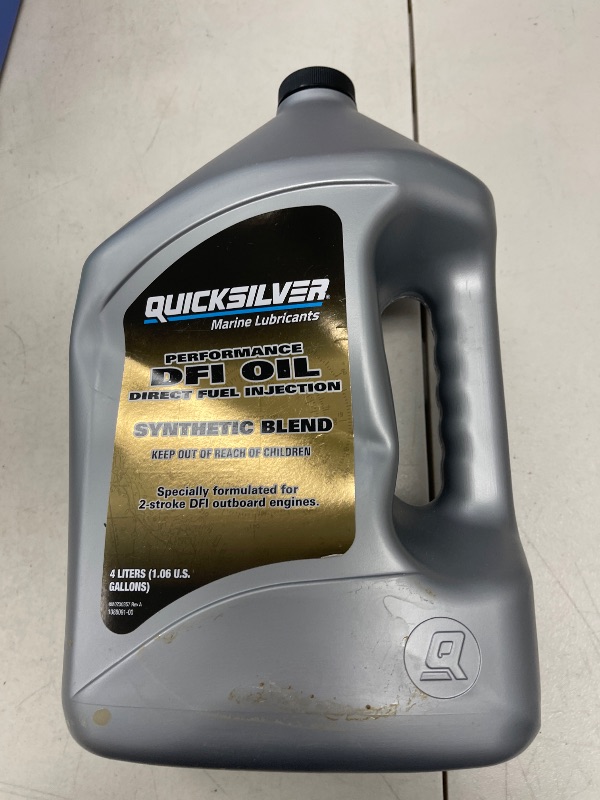 Photo 1 of Quicksilver DFI 2-Stroke Marine Outboard Engine Oil, 1 Gallon