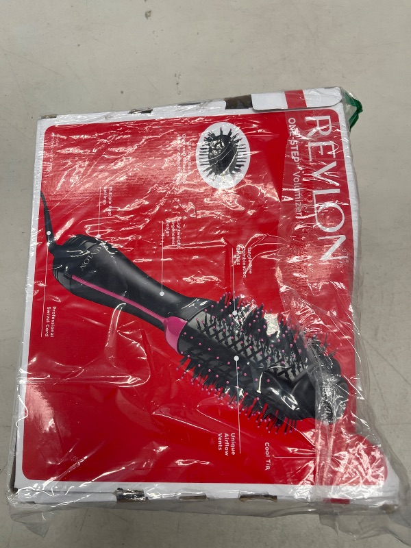Photo 1 of REVLON One-Step Volumizer Hair Dryer and Styler – Easy Salon-Style Blowouts – Less Frizz, More Shine, and Reduced Heat Damage, for All Hair Types and Lengths (Black)