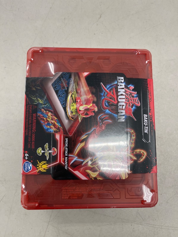 Photo 1 of Bakugan Baku-tin with Special Attack Mantid, Customizable, Spinning Action Figure and Toy Storage, Kids Toys for Boys and Girls 6 and up