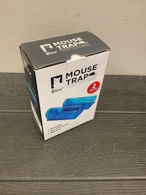Photo 1 of Humane Mouse Trap | Catch and Release Mouse Traps That Work | Mice Trap No Kill for mice/Rodent Pet Safe (Dog/Cat) Best Indoor/Outdoor Mousetrap Catcher Non Killer Small Capture Cage (Blue)