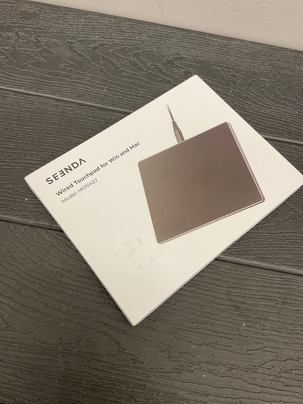 Photo 1 of seenda Trackpad, Upgrade Smooth Glass Surface with Multi-Touch, Aluminum Slim USB Wired Win/Mac Touchpad with High Precision Navigation for Windows 10/11 Computer and iMac, MacBook Air/Pro