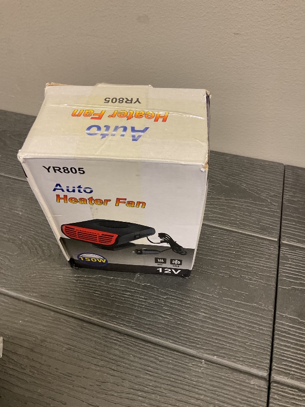 Photo 1 of 12V 150W Portable Car Heater, 2 in 1 Heating & Cooling Fan, Windscreen Defogger & Window Defroster,Fast Heating Car Heater with Cigarette Lighter, with 360° Rotatable Base, for Car Truck Rv Trailer