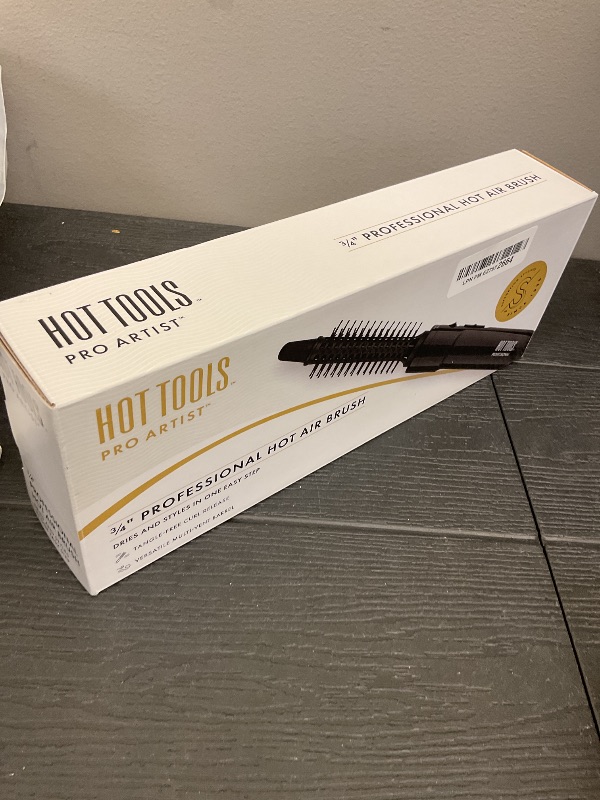Photo 1 of Hot Tools Pro Artist Hot Air Styling Brush | Style, Curl and Touch Ups (3/4”), Black