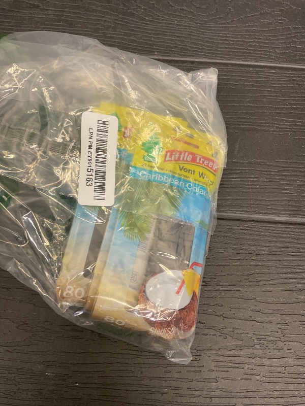Photo 1 of LITTLE TREES Car Air Freshener | Vent Wrap Provides Long Lasting Scent, Invisibly Fresh | Caribbean Colada, 16 Air Fresheners