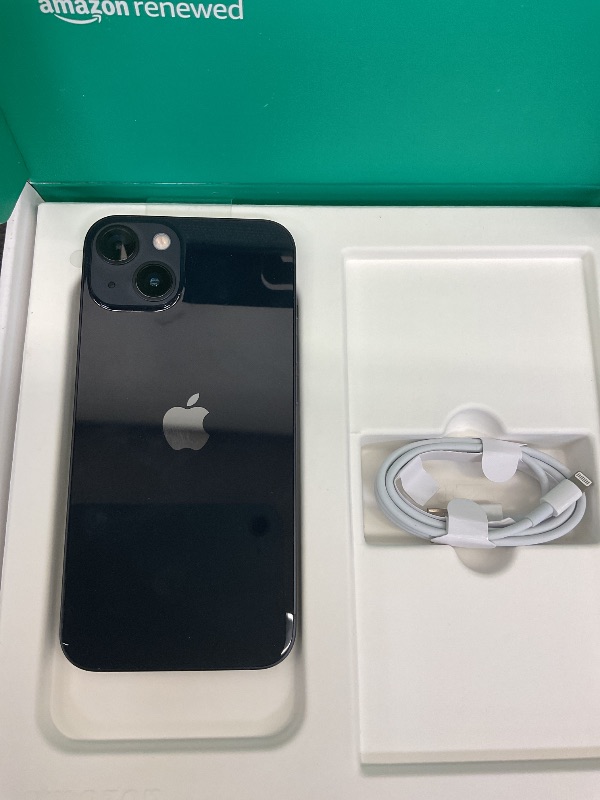 Photo 1 of Apple iPhone 13, 128GB, Midnight - Unlocked (Renewed Premium)