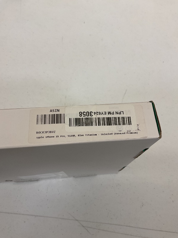 Photo 1 of Apple iPhone 15 Pro, 512GB, Blue Titanium - Unlocked (Renewed Premium)
