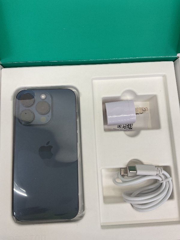 Photo 1 of Apple iPhone 15 Pro, 512GB, Blue Titanium - Unlocked (Renewed Premium)