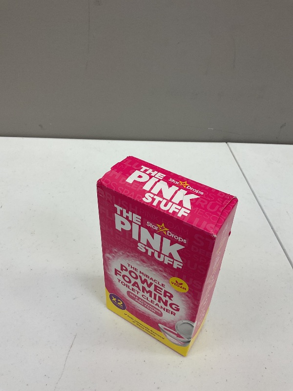 Photo 1 of Stardrops - The Pink Stuff - The Miracle Power Foaming Toilet Cleaner - 2 Treatments - Self Activating Pink Foam Pack of 1 (7 Ounce)