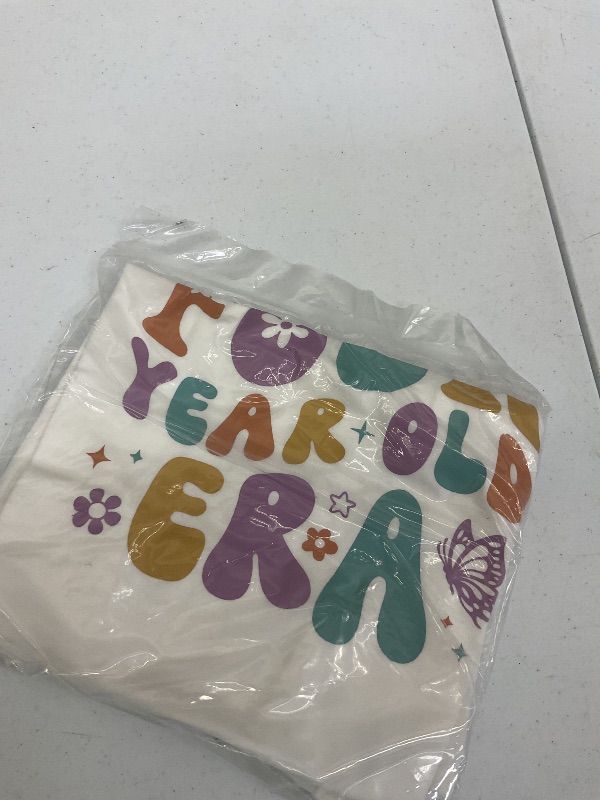 Photo 1 of Toddler Girls Birthday Outfit in My One Two Three Four Five Six Year Old Era Shirt Short Sleeve Tops Summer Clothes (White Birthday Shirt Three, 3 Years)