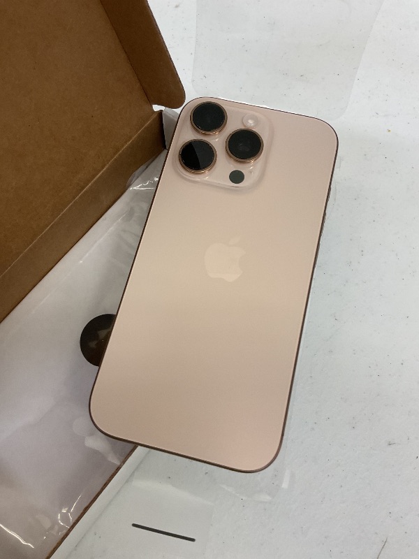 Photo 1 of Apple iPhone 16 Pro, US Version, 128GB, Desert Titanium - Unlocked (Renewed)
