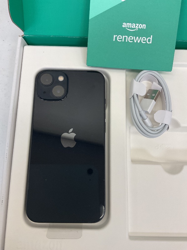 Photo 1 of Apple iPhone 13, 128GB, Midnight - Unlocked (Renewed Premium)