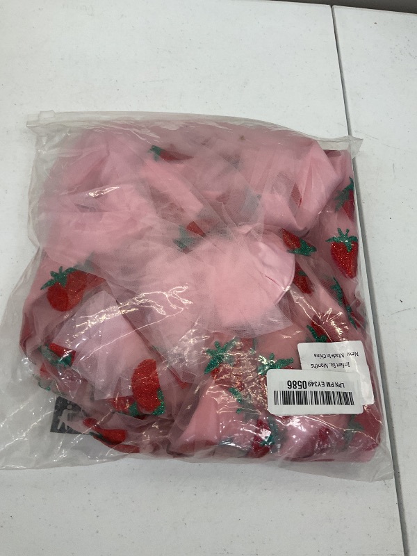 Photo 1 of Infant Baby Girl First Birthday Dress Cake Smash Outfits Toddler Strawberry Tulle Tutu Halloween Christmas Cosplay Outfits Easter Baptism Princess Dress for Photo Shoot Pink-Strawberry 12-18 Months