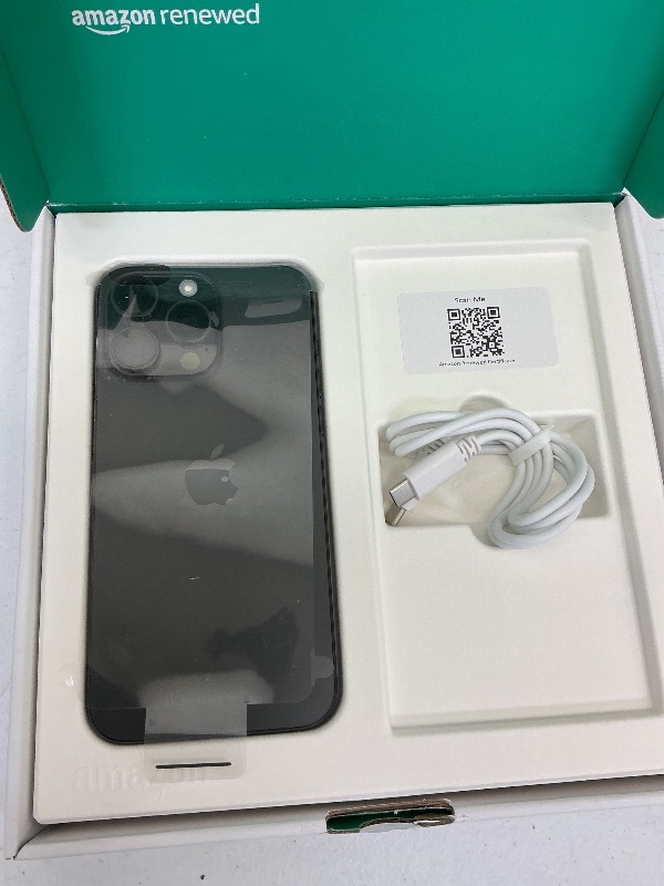Photo 1 of Apple iPhone 15 Pro Max, 1TB, Black Titanium - Unlocked (Renewed Premium)