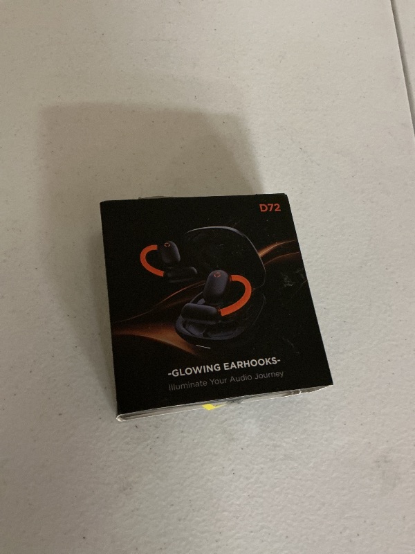 Photo 1 of AI Translation Earbuds with 164 Languages, 80H Playtime Bluetooth Translator Headphones, Real-Time Two-Way Translator Device with Glowing Earhook for Travel & Business Meetings