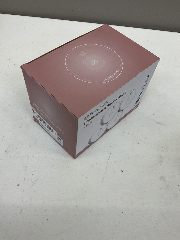 Photo 1 of Putogesafe Smoke Detector, 10-Year Smoke Alarm with Photoelectric Sensor and Built-in 3V Lithum Battery, Fire Alarm with Test Button and Low Battery Warning, Fire Safety for Home, 4 Pack
