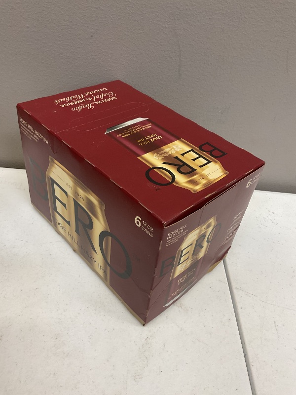 Photo 1 of BERO Edge Hill Hazy IPA Non-Alcoholic Beer, 6-Pack Hoppy IPA-Style Craft Brew, NA Beer by Tom Holland, Bold and Hoppy Flavor, Alcohol Alternative Beverages for Any Occasion