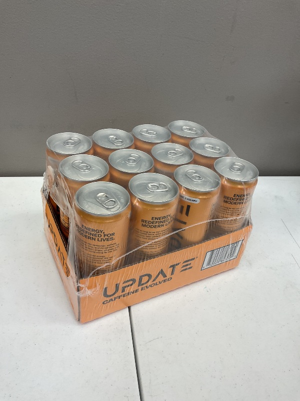 Photo 1 of Exp date 4/2027.   Drink Update No Sugar, Caffeine-Free Energy - Jitter and Crash Free, No Overstimulation, Healthy, Natural, Improved Focus, No Sucralose, No Artificial Flavors with Paraxanthine (Mandarin, 12 Pack)