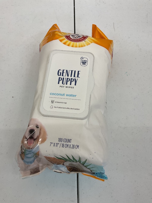Photo 1 of Arm & Hammer Dog Grooming Wipes - Natural Deodorizing Pet Wipe with Coconut - Travel Essential & Supplies for Dogs - Dog Whole Body & Face Cleaning - Odor Eliminator with Baking Soda Power - 100 Count