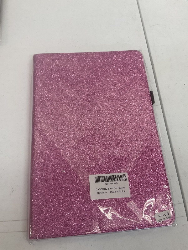 Photo 1 of CASZONE Glitter Case for Samsung Galaxy Tab A9 Plus 11 inch 2023,Slim Sparkly Bling Leather Bifold Stand Tablet Case with PC Back Shell,Smart Flip Cover with Auto Sleep/Wake,Purple