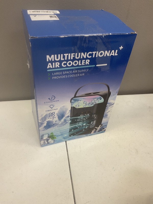 Photo 1 of IWENNUAN Portable Air Conditioners FAN, 4 in 1 Portable AC Unit with Remote, 1500ml Water Tank, 3 Speeds, 6H Timer, 2 Spray Mist, 7 Night Light, Personal Mini Air Conditioner for Bedroom, Office, Home