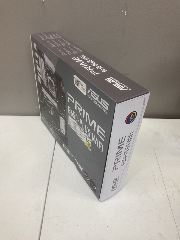Photo 1 of ASUS Prime B650-PLUS WiFi AMD B650 AM5 Ryzen™ Desktop 9000 8000 & 7000 ATX Motherboard, DDR5, PCIe 5.0 M.2, 2.5Gb LAN, WiFi 6E, HDMI™, SATA 6 Gbps, USB Type-C®, BIOS Flashback™, Thunderbolt™ 4 Header*****factory sealed