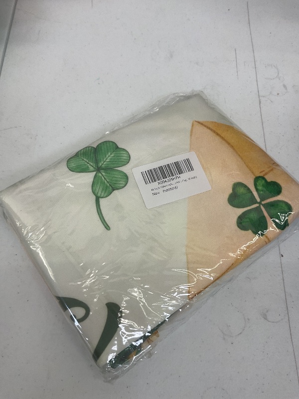 Photo 1 of 36 Inch Valentine's Day Tree Skirt Reversible St. Patrick's Day Decorations Double Sided Print Hearts Shamrock Mat for Home Holiday Party Decoration