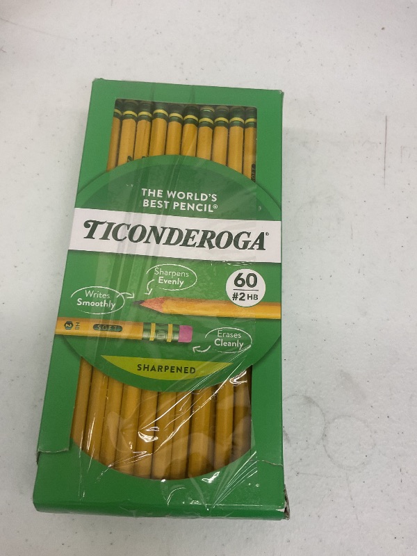 Photo 1 of Ticonderoga Pencils, Sharpened - 60 pencils