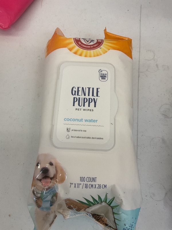 Photo 1 of Arm & Hammer Dog Grooming Wipes - Natural Deodorizing Pet Wipe with Coconut - Travel Essential & Supplies for Dogs - Dog Whole Body & Face Cleaning - Odor Eliminator with Baking Soda Power - 100 Count
