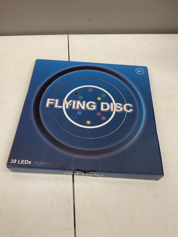 Photo 1 of SETOXYX Flying Disc Glow in The Dark - Double LED Halos - Flying Disc with 39 LEDs+7 Lighting Modes Changeable - Waterproof Flying Disc Rechargeable - Outdoor Games in Camp Evening Party