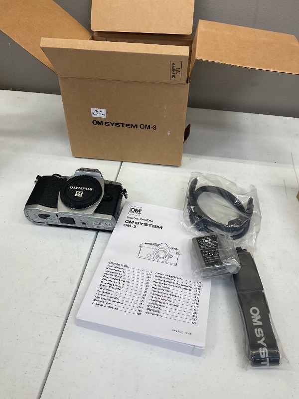 Photo 1 of OM SYSTEM Olympus OM-3 Silver Micro Four Thirds System Camera Travel Camera Weather Sealed Design 5-Axis Image Stabilization