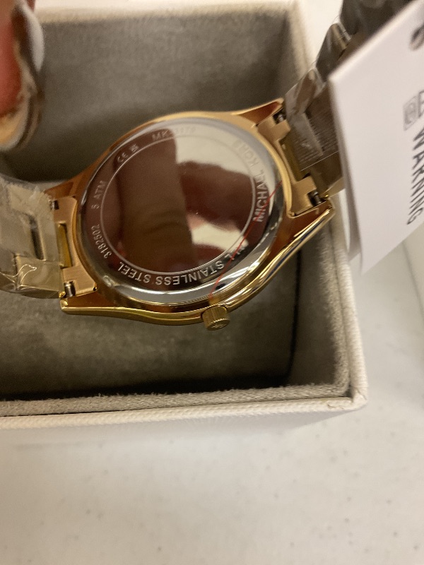 Photo 1 of Michael Kors Women's Slim Runway Gold-Tone Watch 42mm MK3179