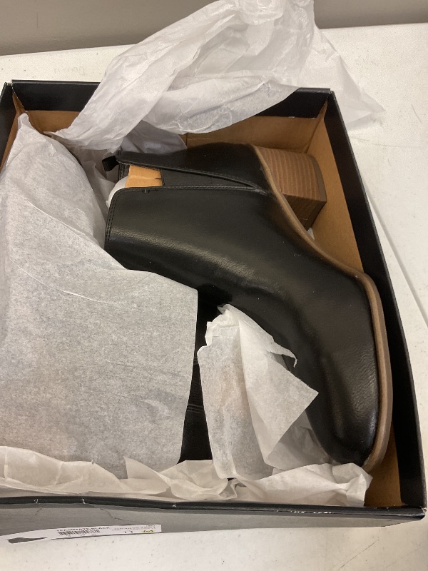 Photo 1 of Dr. Scholl's Shoes Womens Teammate Slip On Chelsea Dress Ankle Boot, Black Smooth, 11 M US