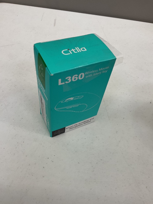 Photo 1 of CITLLA Wireless Bluetooth Mouse (USB + BT1 + BT2), Full Size, 4-Way Scrolling, Multi-Device Silent Mouse for Computer, Laptop, iPad, MacBook (Blue)