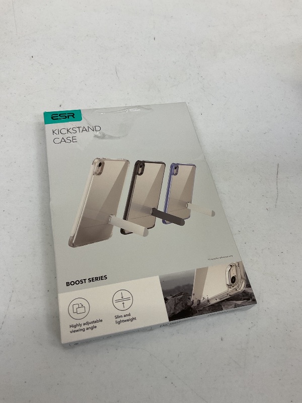 Photo 1 of ESR for iPad mini 7 A17 Pro Case, iPad mini 7th/6th Generation Case with Stand(2024/2021), 3 Stand Modes, Slim and Light, Drop Safe, Supports Pencil Pro & Pencil (USB-C), Boost Kickstand Cover, Clear