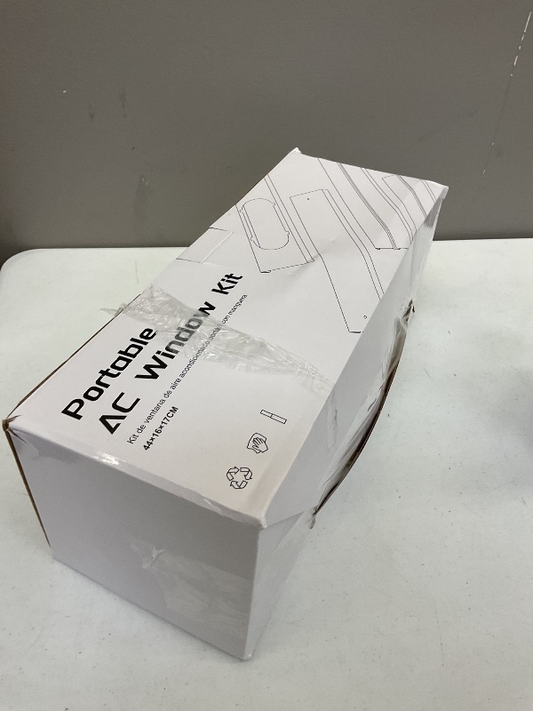 Photo 1 of Portable Air conditioner Window Kit, Adjustable Vertical/Horizontal Sliding Window Kit Plate for Unit, AC Window Vent Seal Suitable for 5.9” AC Exhaust Hose