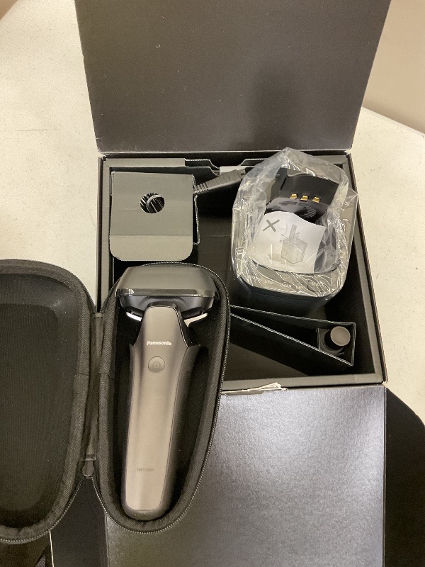 Photo 1 of Panasonic ARC6 Electric Razor for Men Face, Wet/Dry Shavers for Men with Foil Shaver, Premium Automatic Cleaning and Charging Station, Ultra-Fast 6-Blade & Pop-up Trimmer - ES-LS9A-K (Black)