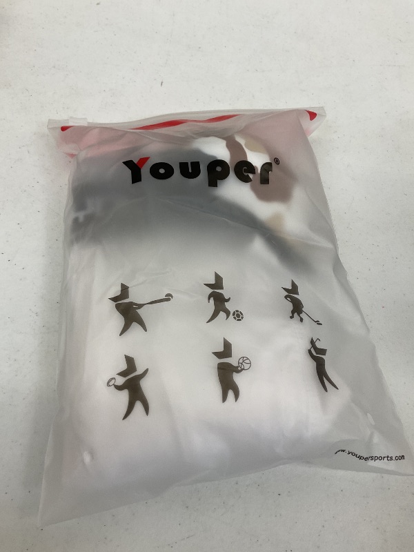 Photo 1 of Youper Boys Youth Padded Sliding Shorts with Soft Protective Athletic Cup for Baseball, Football, Lacrosse (White Grey, Medium)
