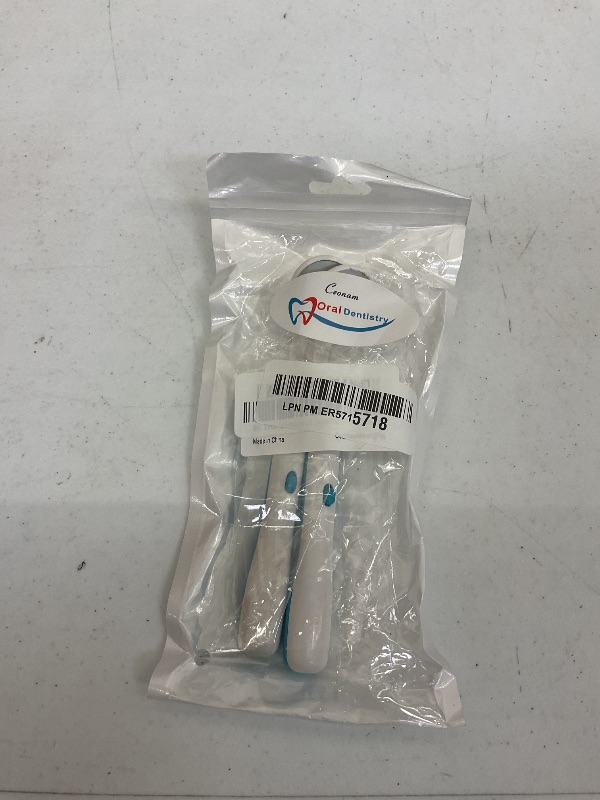 Photo 1 of 2 Pcs Dental Mirror with Light Tool LED Lighted Teeth Inspection Mirror Anti Fog Curve Angle Dentist Oral Care Tool