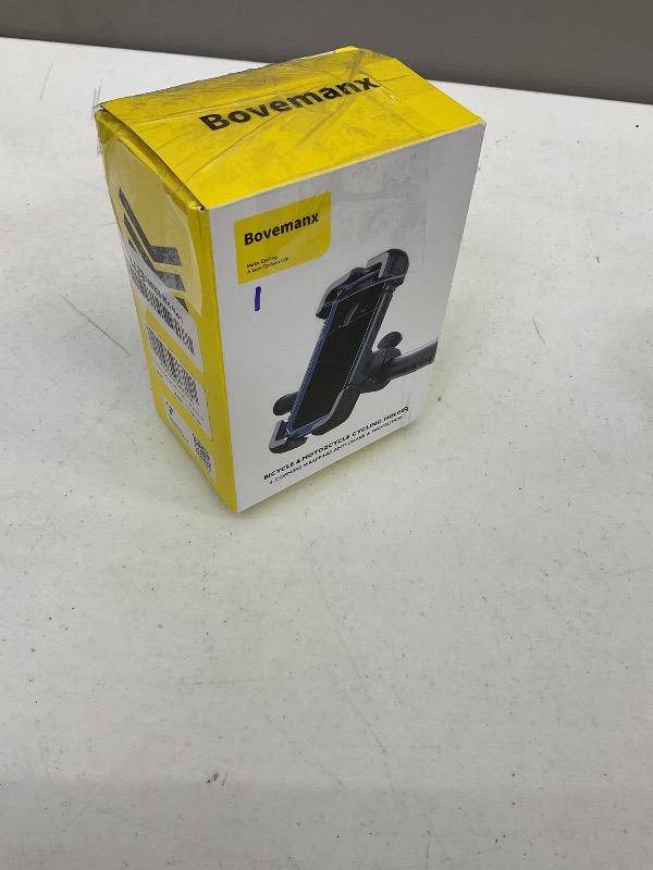 Photo 1 of Bovemanx Motorcycle Phone Mount Holder, [150mph Wind Anti-Shake][7.2inch Big Phone Friendly] Bike Phone Holder, Motorcycle Handlebar Cell Phone Clamp, Compatible with iPhone 16 Pro Max, Black